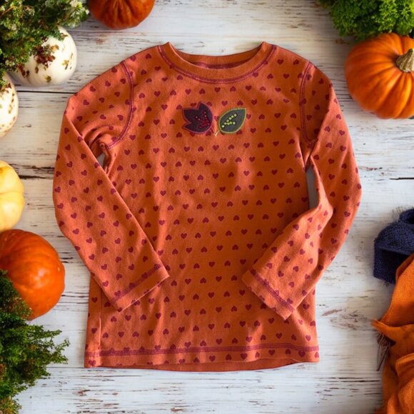 VINTAGE "Harvest Leaves" Line GYMBOREE set 5T Velour Cotton Ribbons - Picture 8 of 16